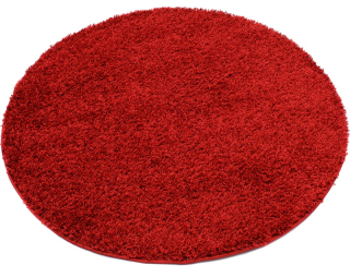 Kusové koberce Shaggy Parisian červené